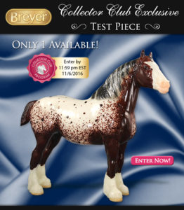 Breyer Collector's Club Test Color Clydedale Mare