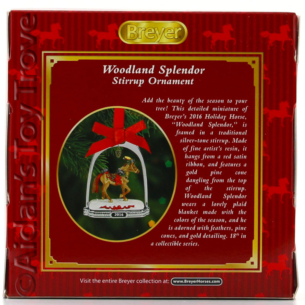 Breyer 2016 Holiday Woodland Splendor Stirrup Ornament 700317