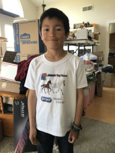 Aidan in Western States Horse Expo Shirt